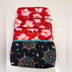 Clinique Cosmetic Makeup Bags Lot New!